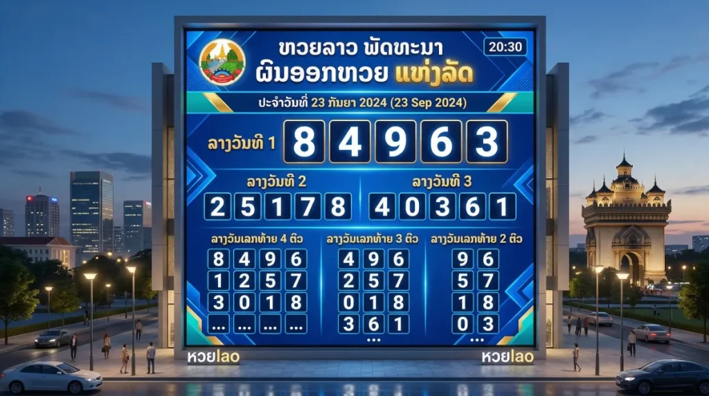 ตรวจหวยลาวงวดล่าสุด อัปเดตผลหวยลาววันนี้